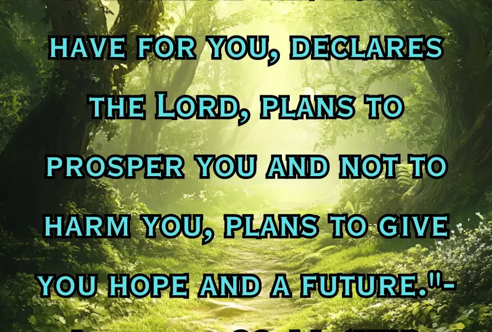 God’s Good Plan: A Reflection on Jeremiah 29:11