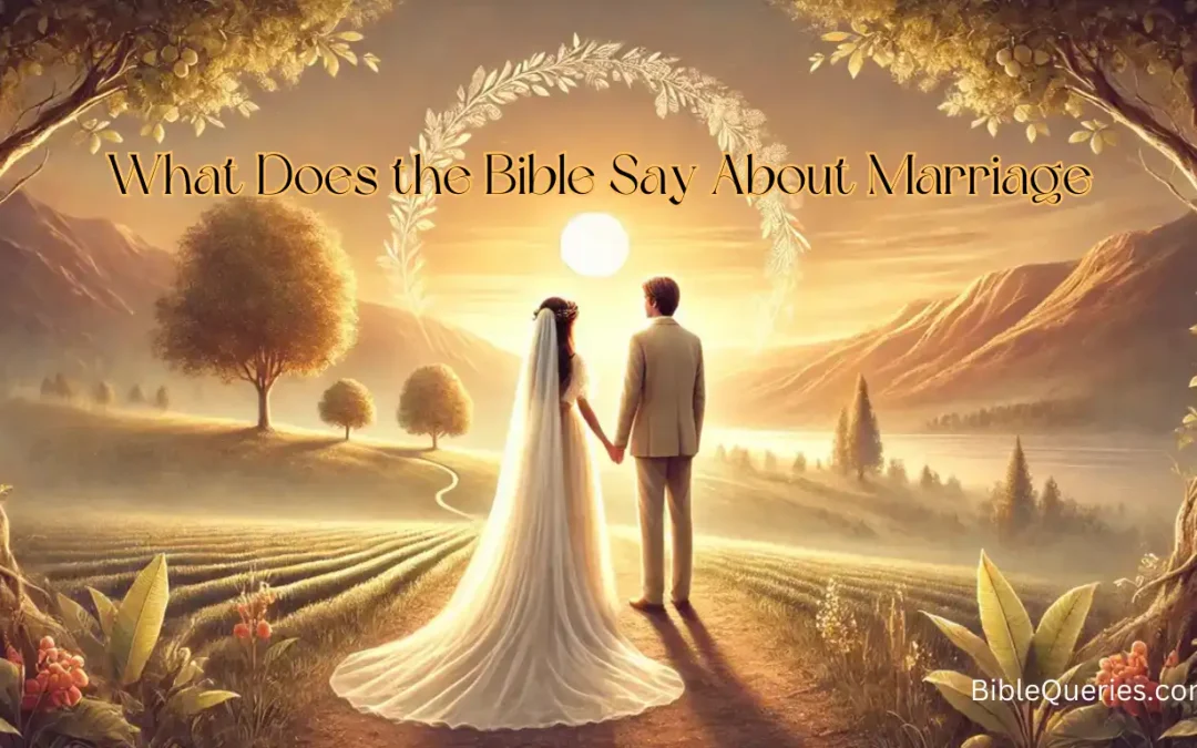Biblical Teachings on Marriage: God’s Design and Purpose Revealed